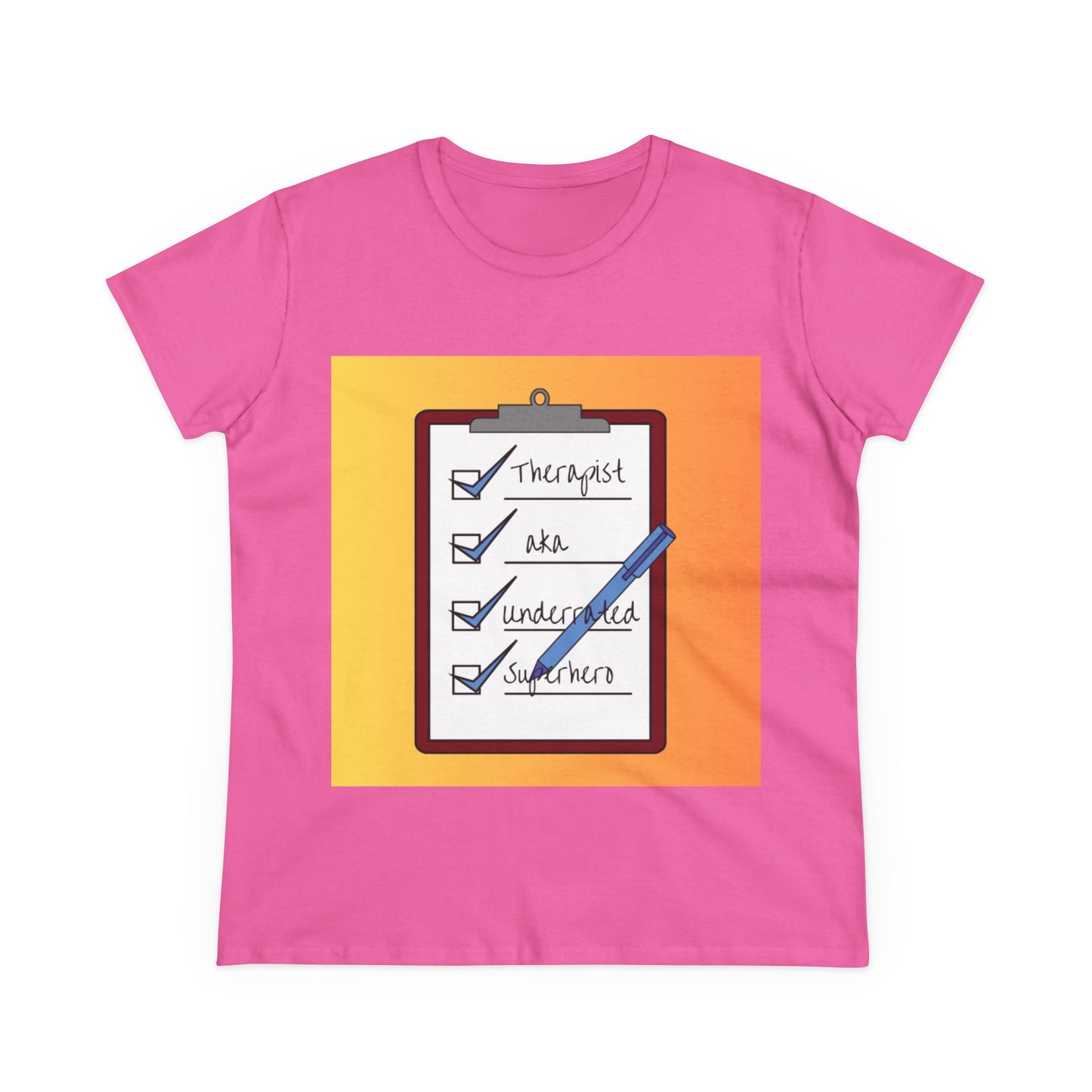 "Checklist Complete" Midweight Cotton Tee – Women's Cut