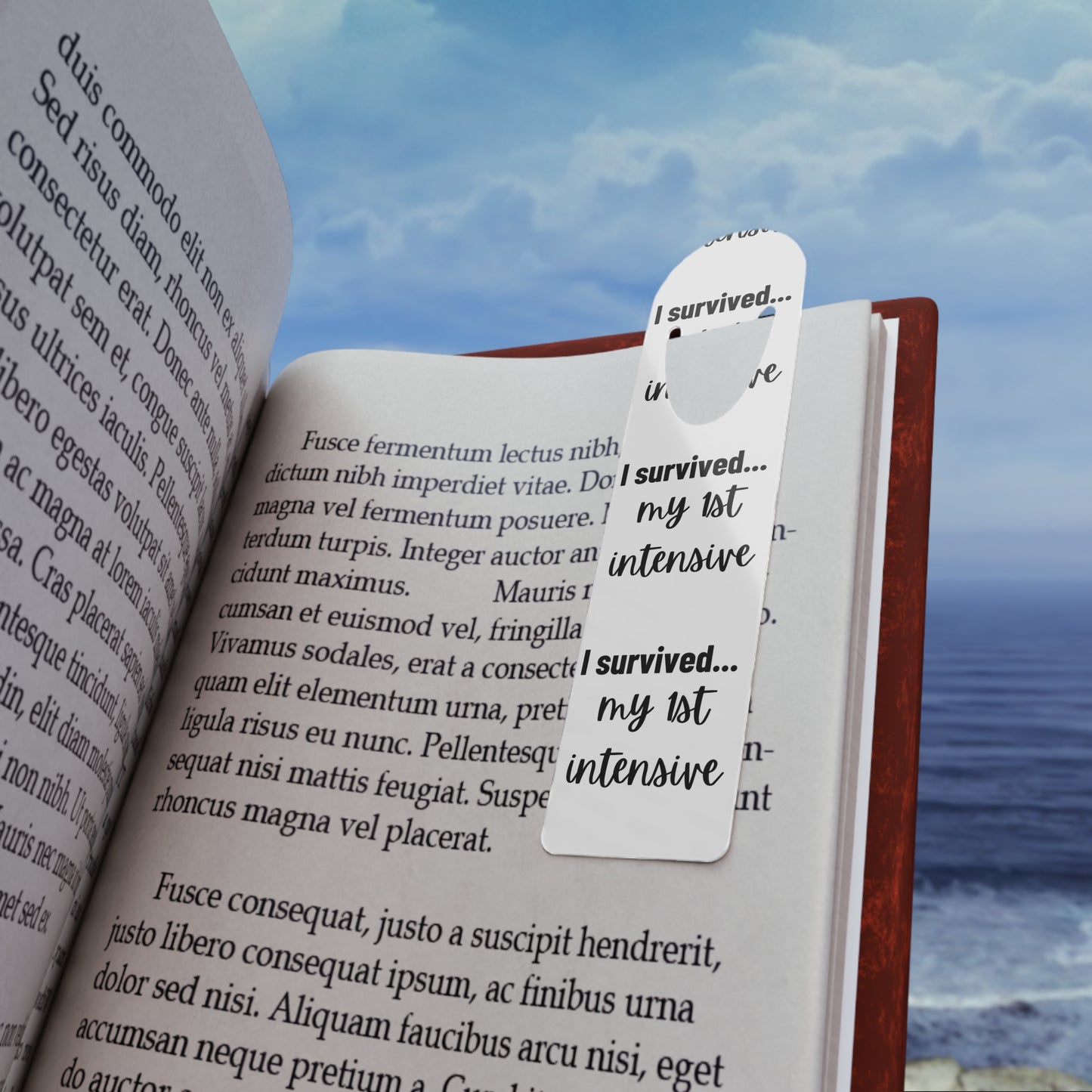 Metal Bookmark – “I Survived My First Intensive”