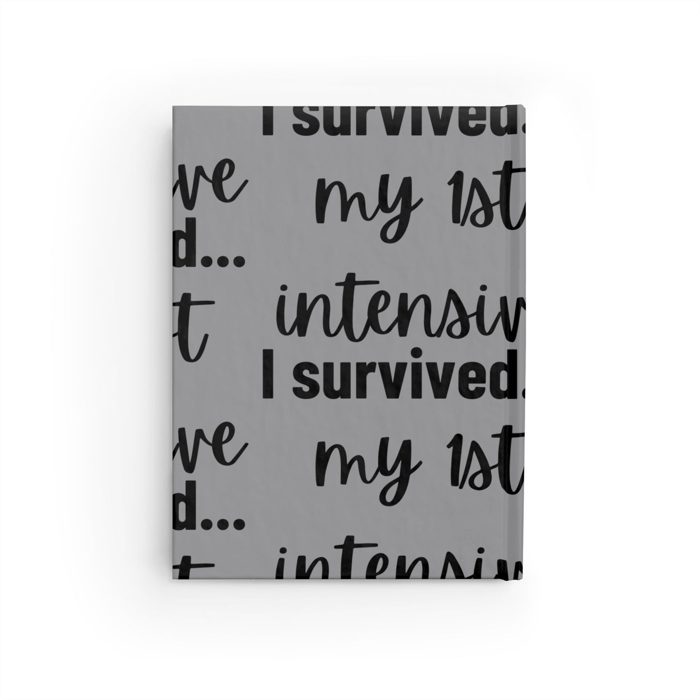 Grey Hardcover Journal – “Blank but Brave” Edition