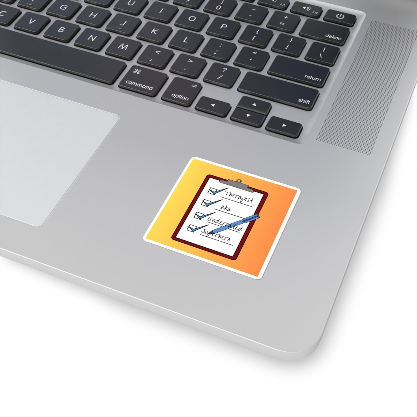 Square Sticker – The Underrated Superhero Logo