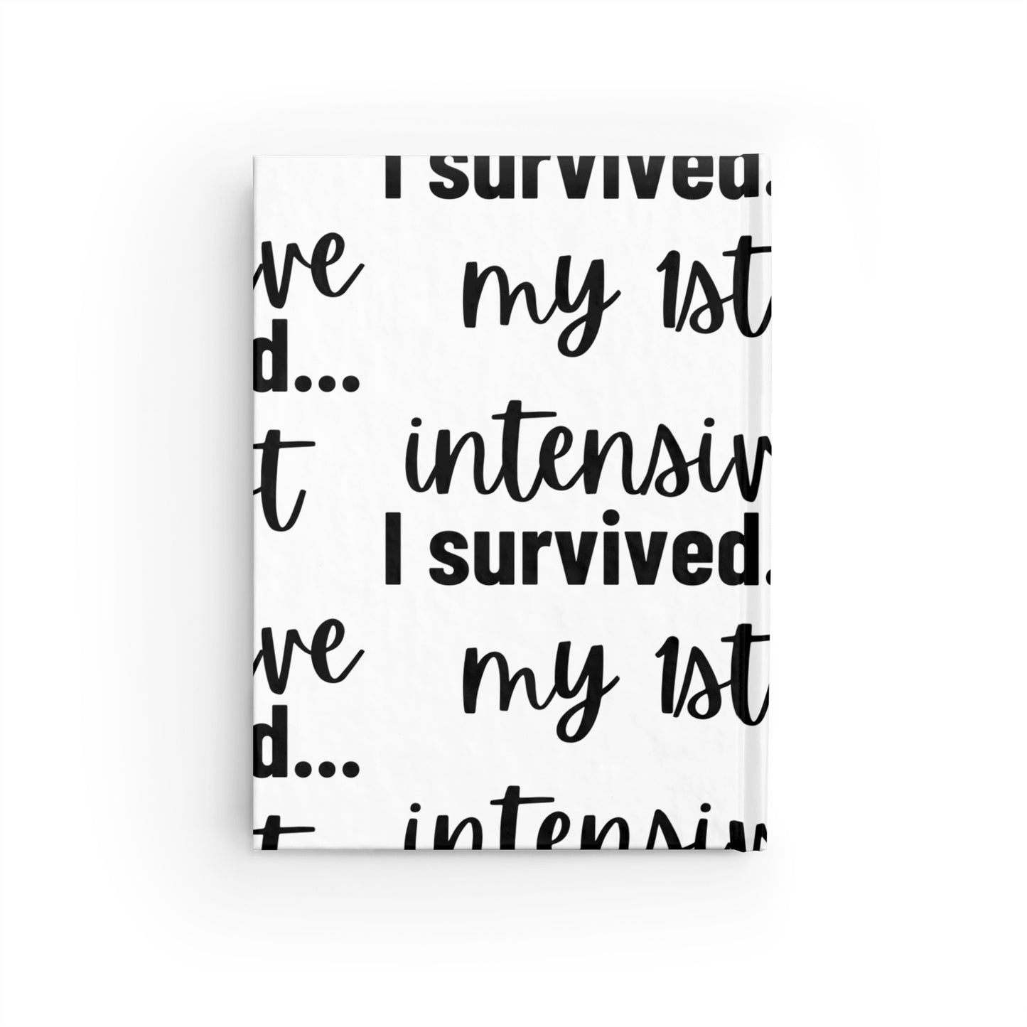 White Hardcover Journal – “Blank but Brave” Edition