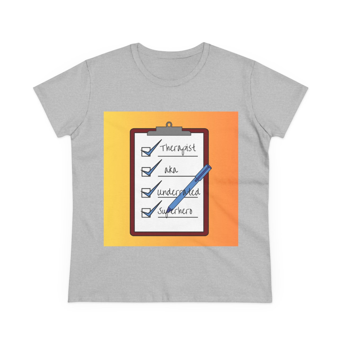 "Checklist Complete" Midweight Cotton Tee – Women's Cut