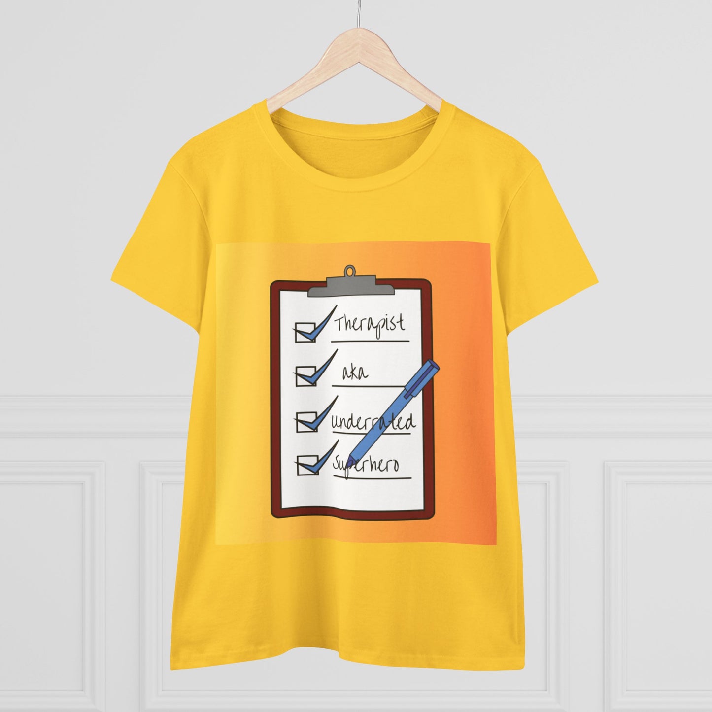 "Checklist Complete" Midweight Cotton Tee – Women's Cut