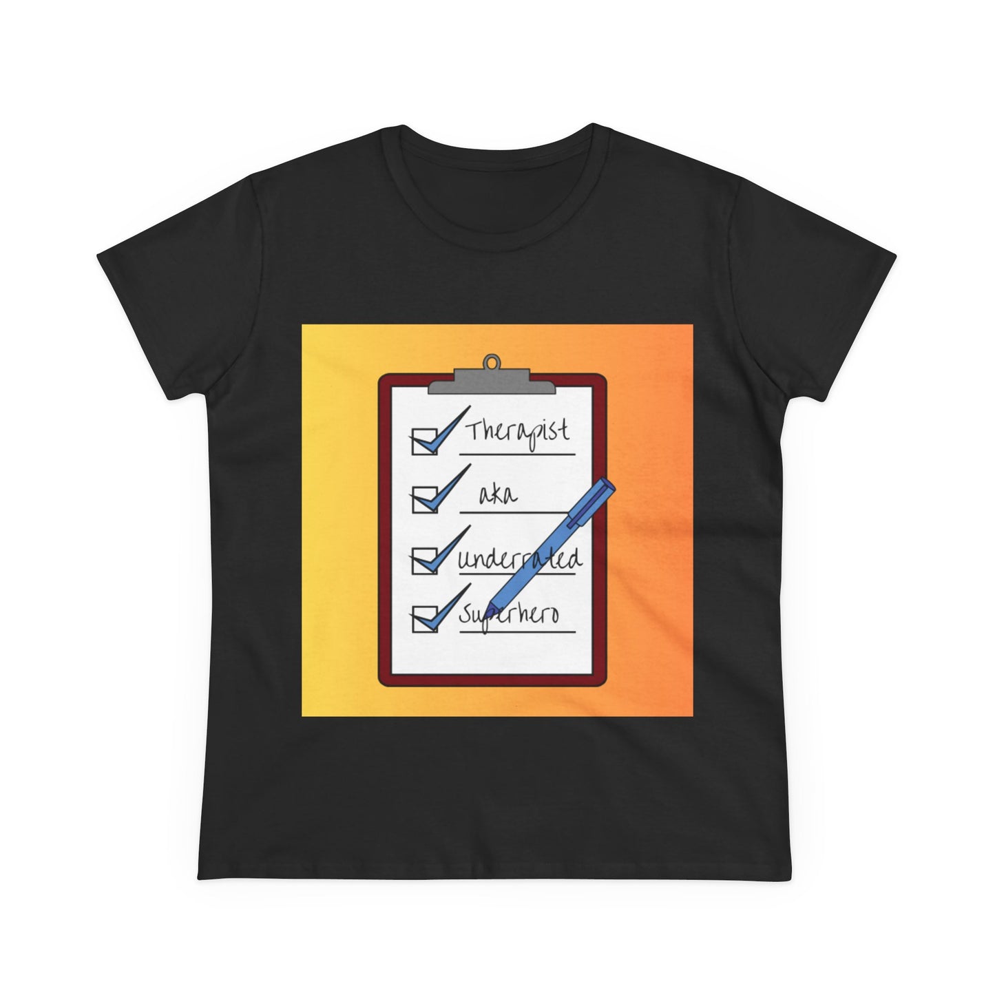 "Checklist Complete" Midweight Cotton Tee – Women's Cut