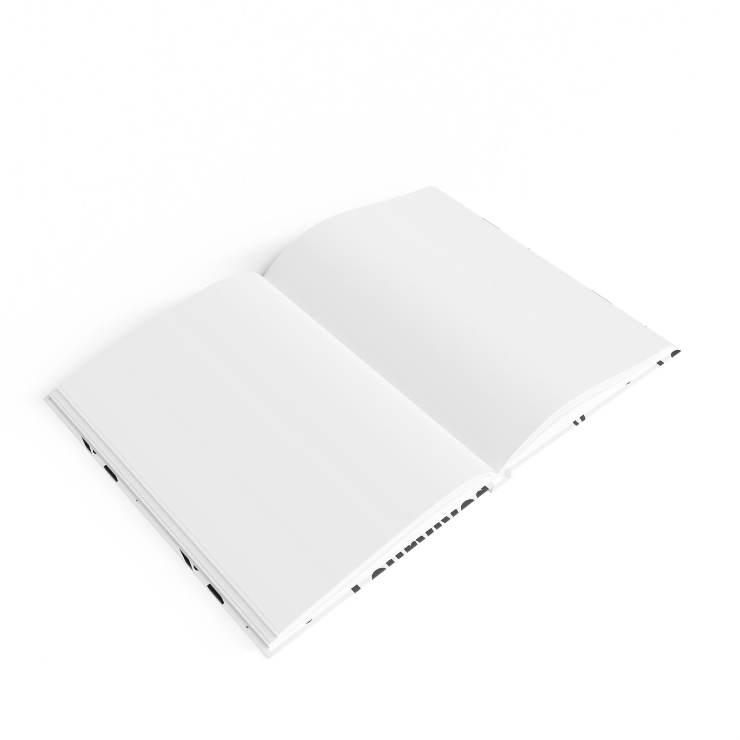 White Hardcover Journal – “Blank but Brave” Edition