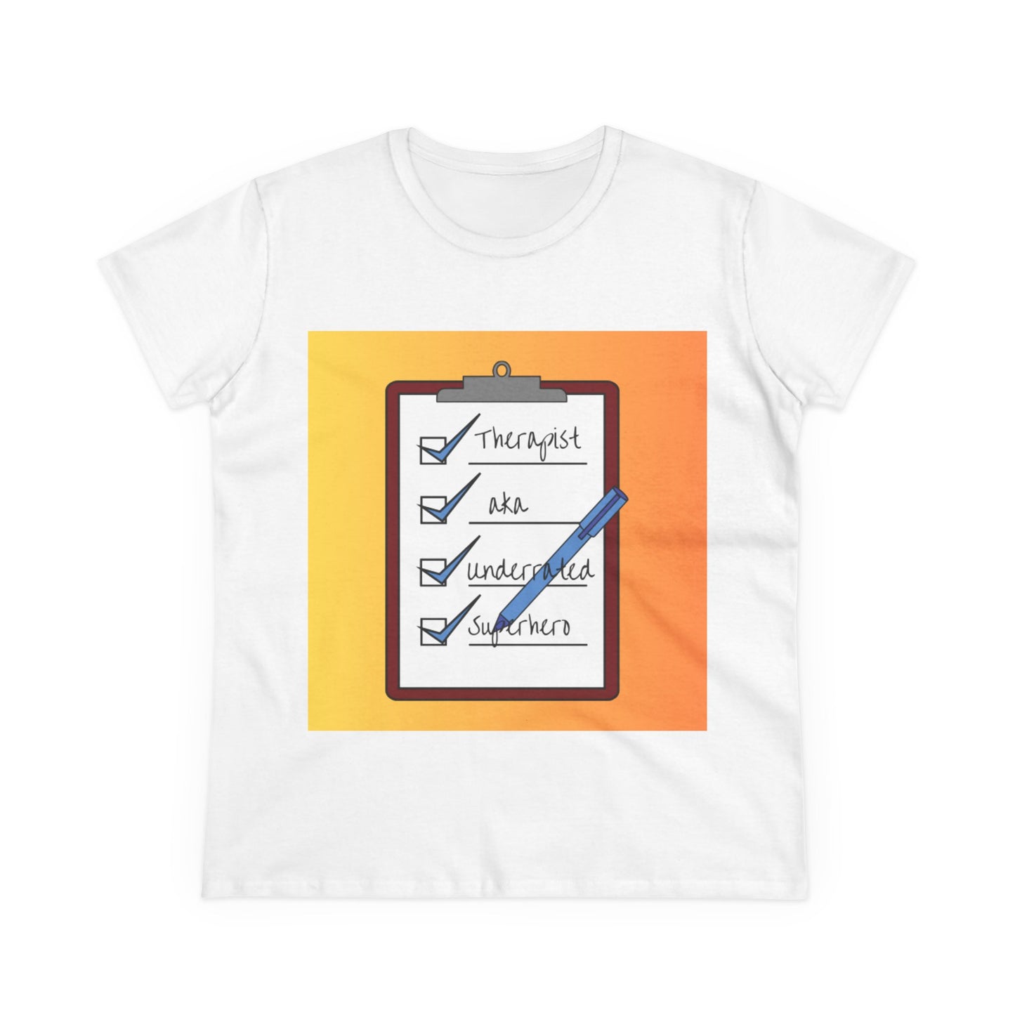 "Checklist Complete" Midweight Cotton Tee – Women's Cut