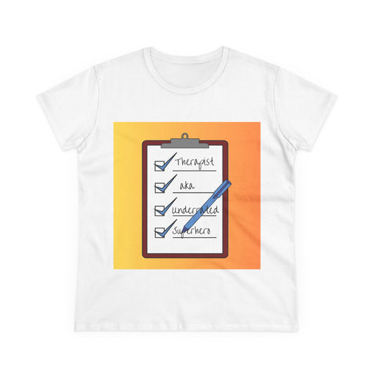 "Checklist Complete" Midweight Cotton Tee – Women's Cut
