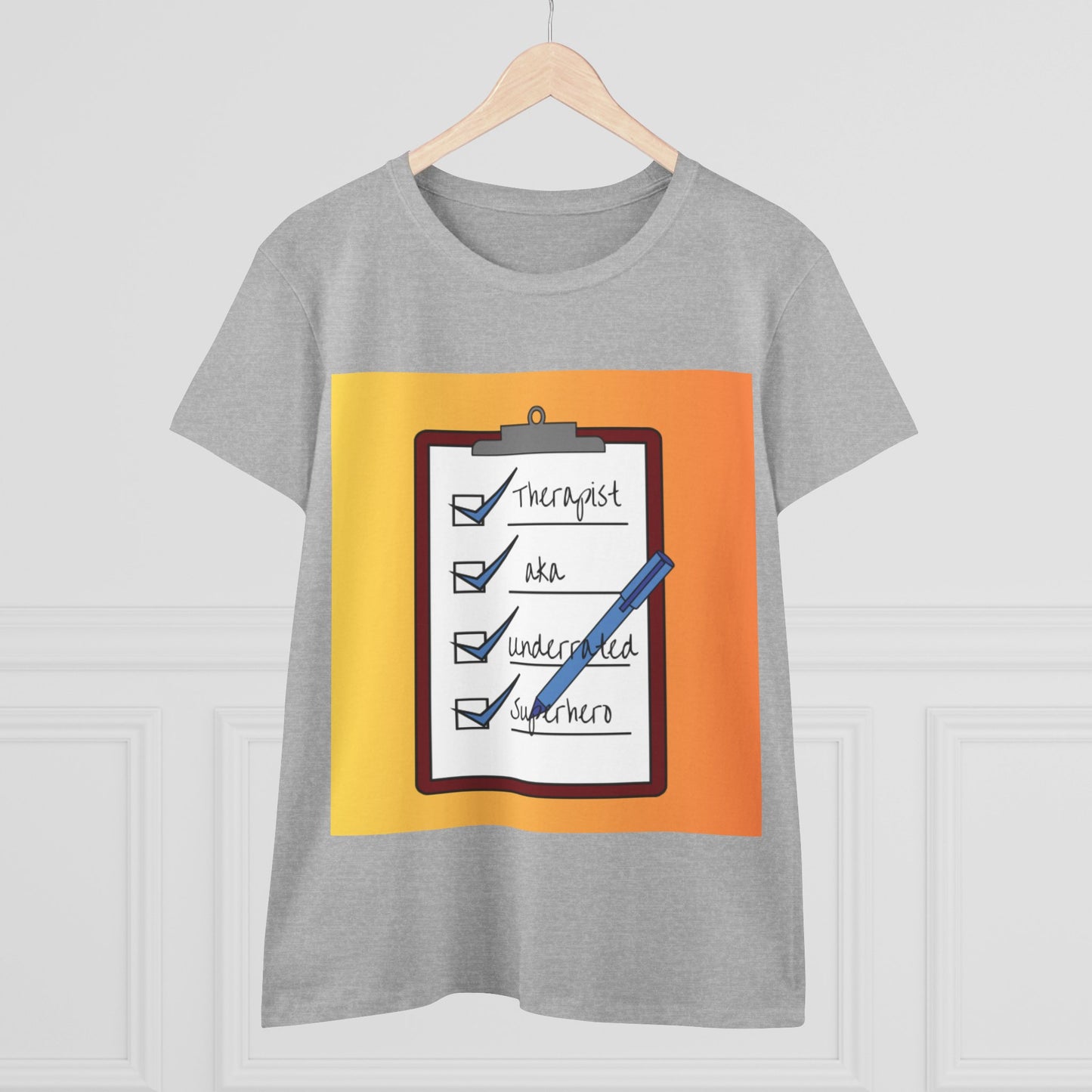 "Checklist Complete" Midweight Cotton Tee – Women's Cut