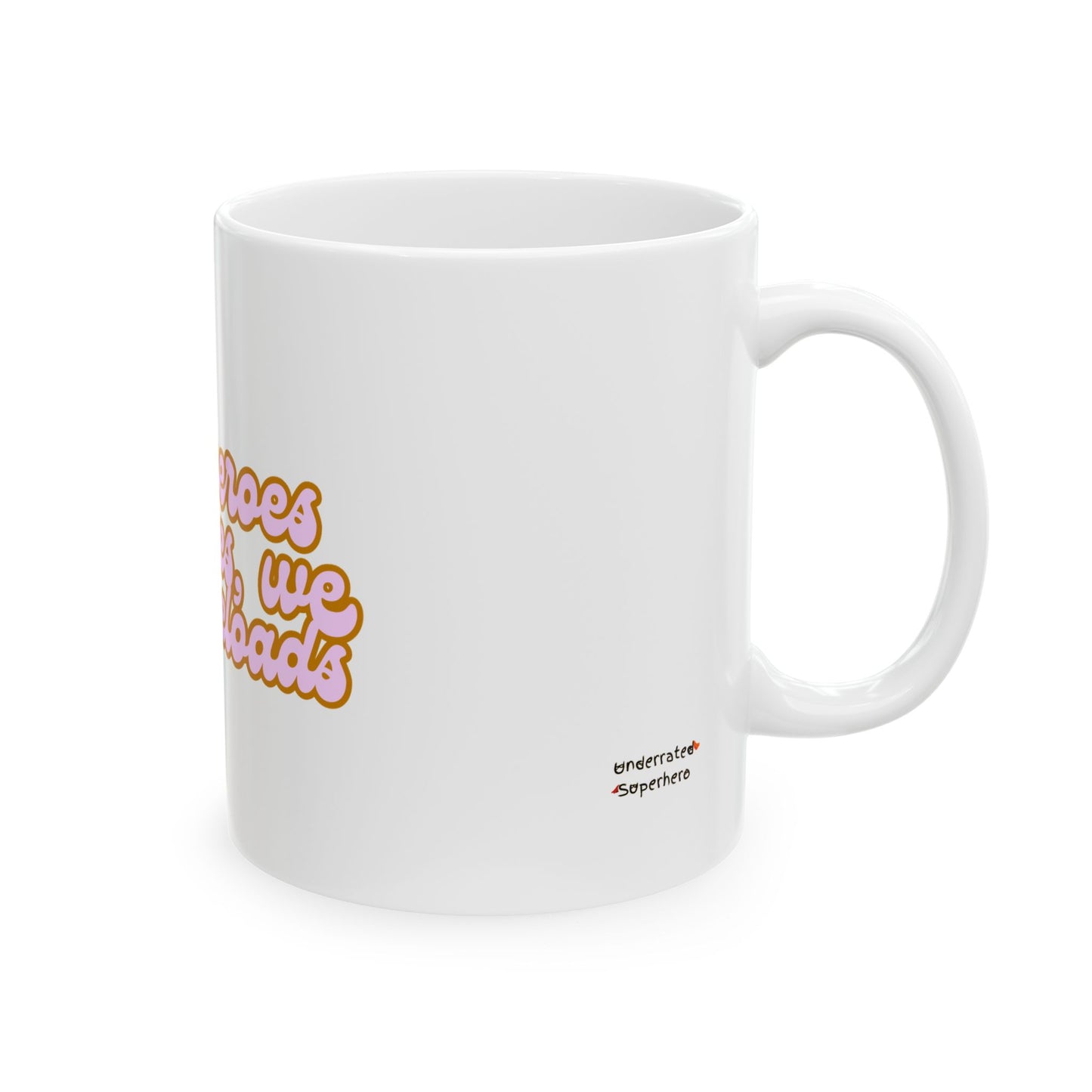 Counselor Mug — "Superheroes Get Capes, We Get Caseloads" (Retro)