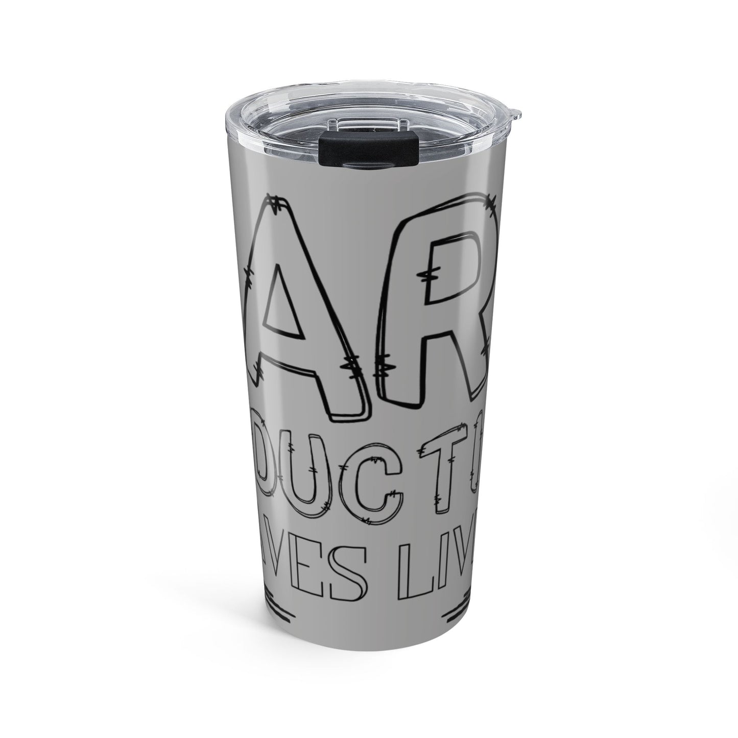 Harm Reduction Saves Lives – 20oz Grey Tumbler