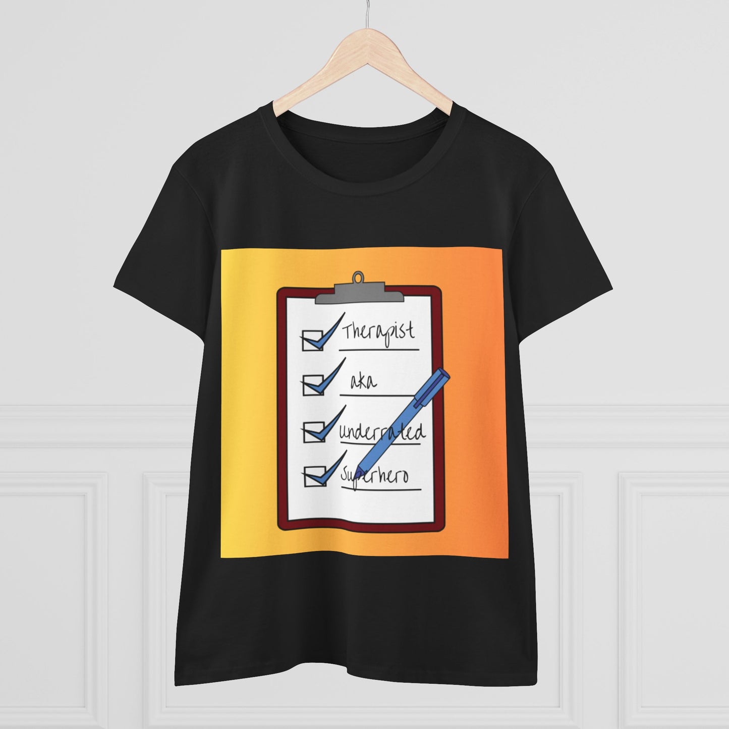 "Checklist Complete" Midweight Cotton Tee – Women's Cut