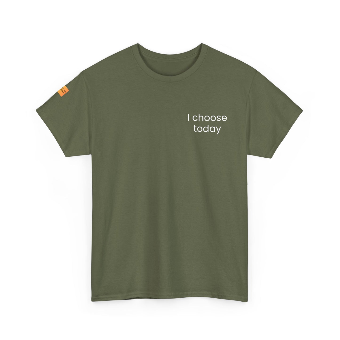 "I Choose Today" Recovery & Growth T-Shirt - Dark Collection with Light Text