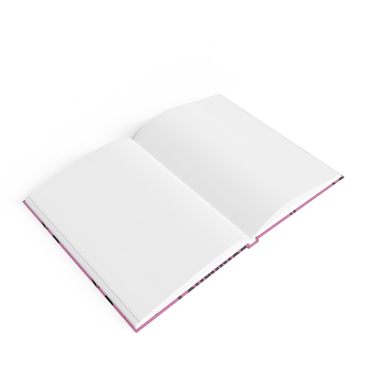"Blank Space, Bold Work" – Pink Hardcover Journal