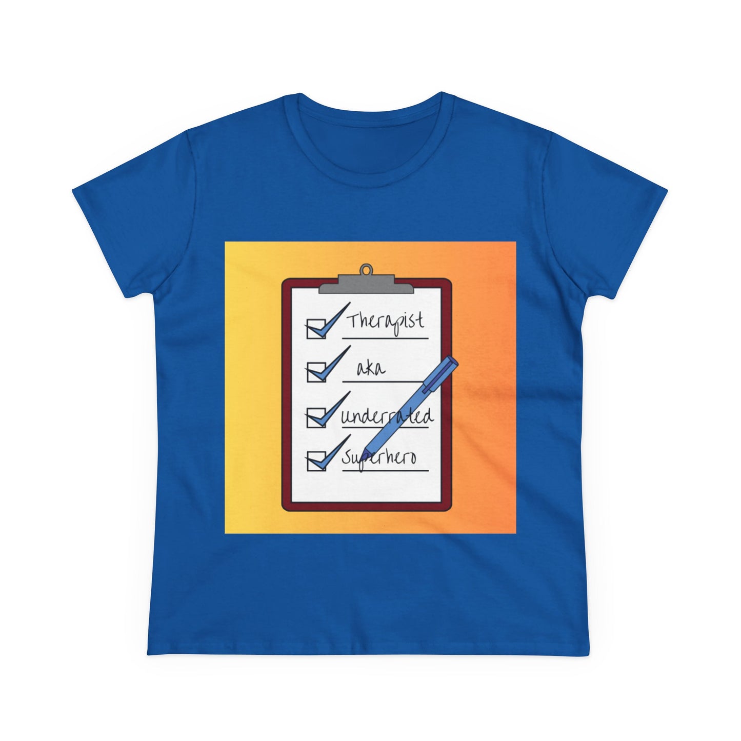 "Checklist Complete" Midweight Cotton Tee – Women's Cut