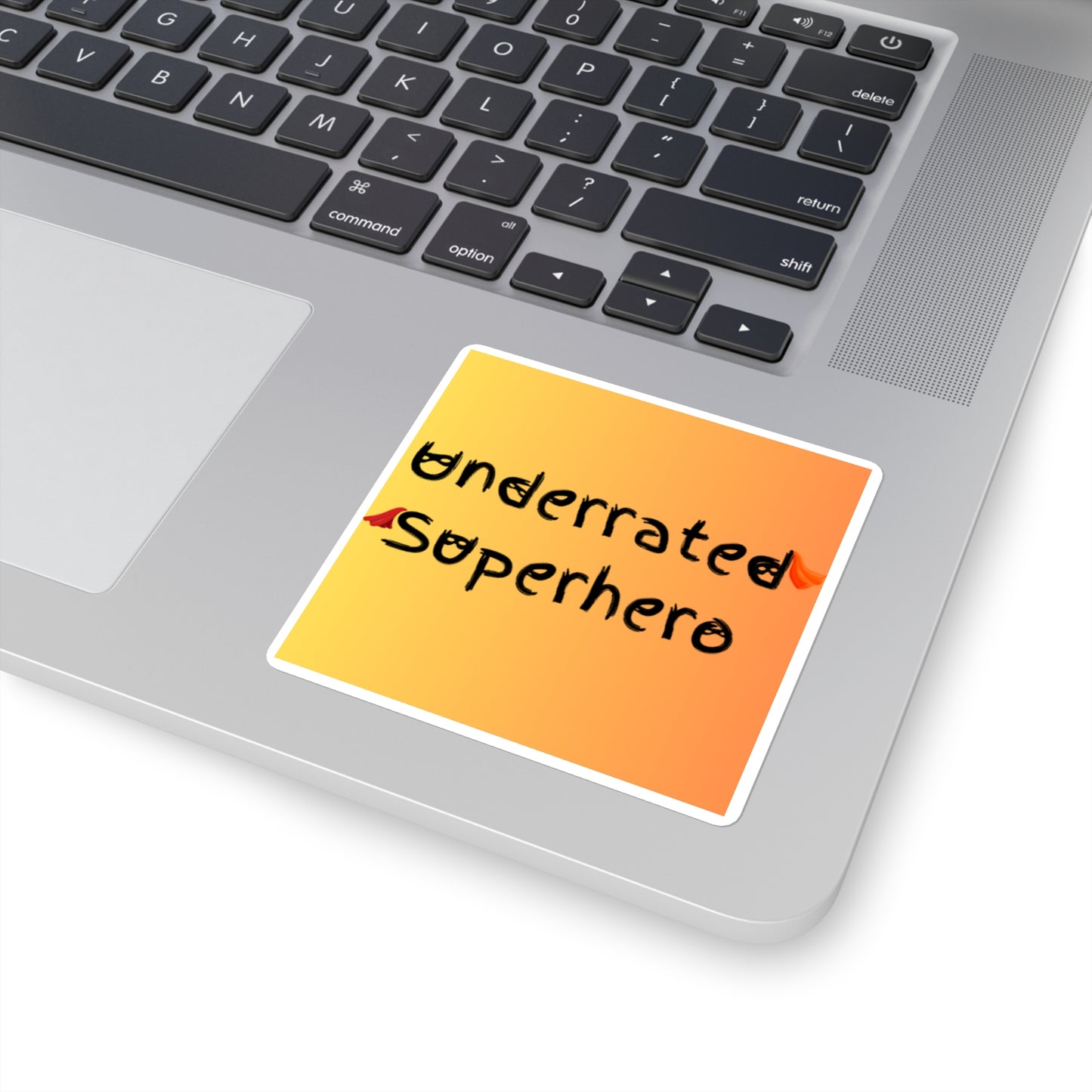 Logo Sticker – “The Underrated Superhero” Square (2" or 3")
