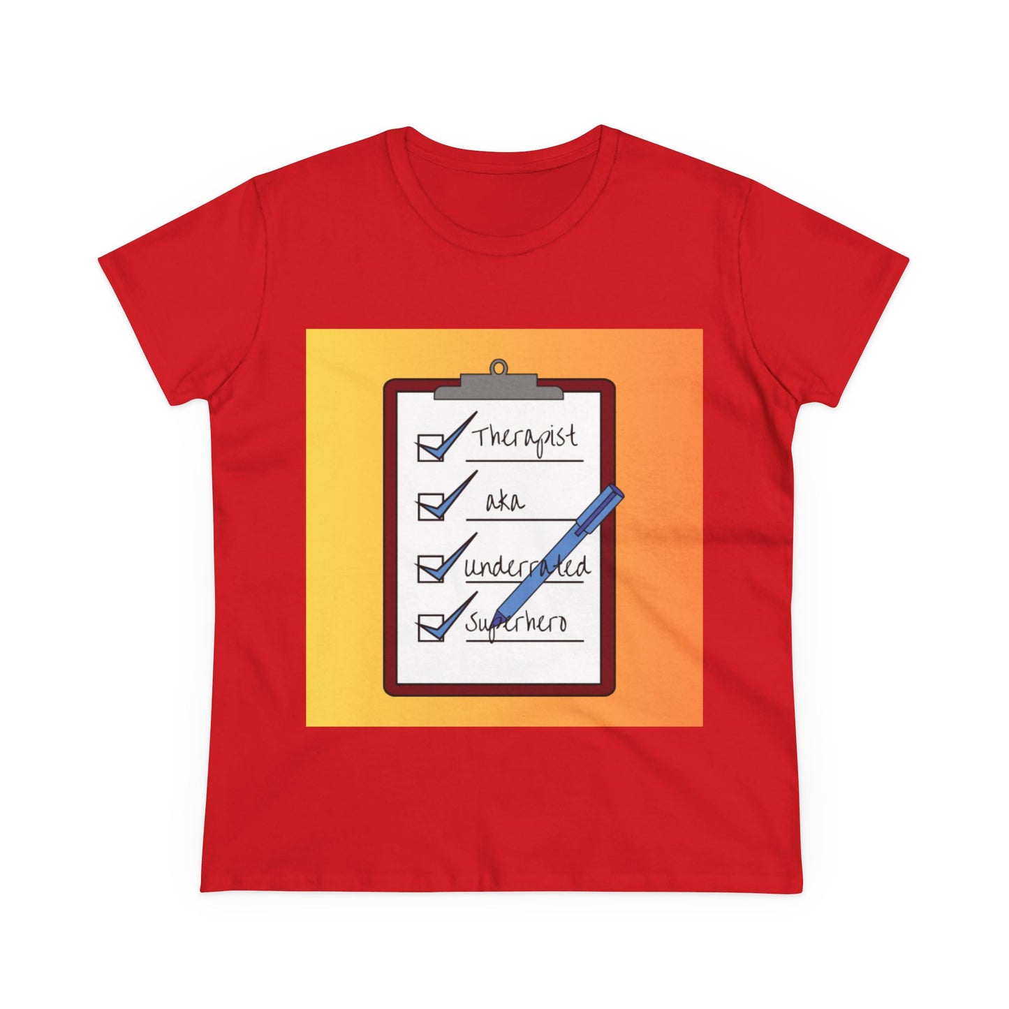 "Checklist Complete" Midweight Cotton Tee – Women's Cut