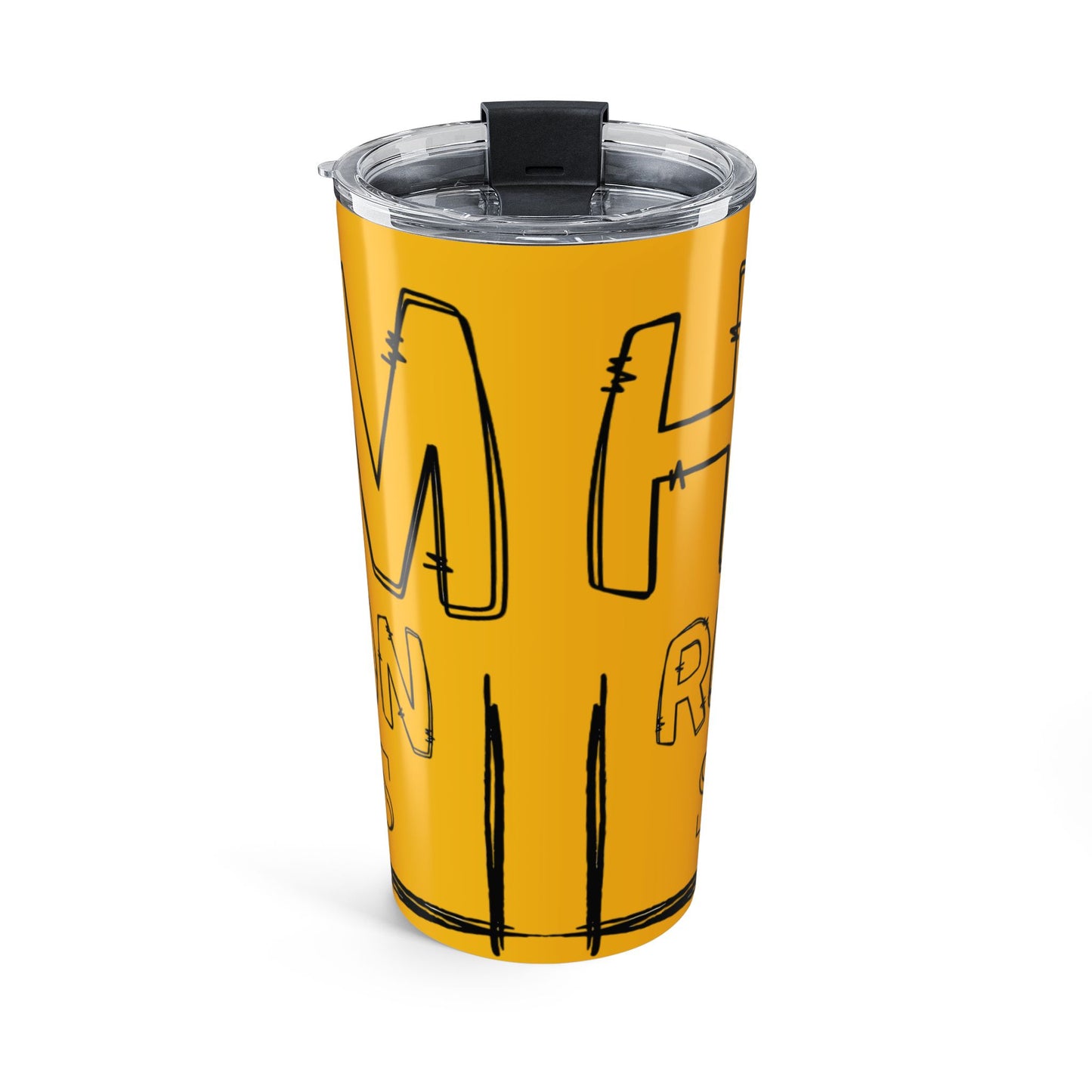 Harm Reduction Saves Lives – 20oz Yellow Tumbler
