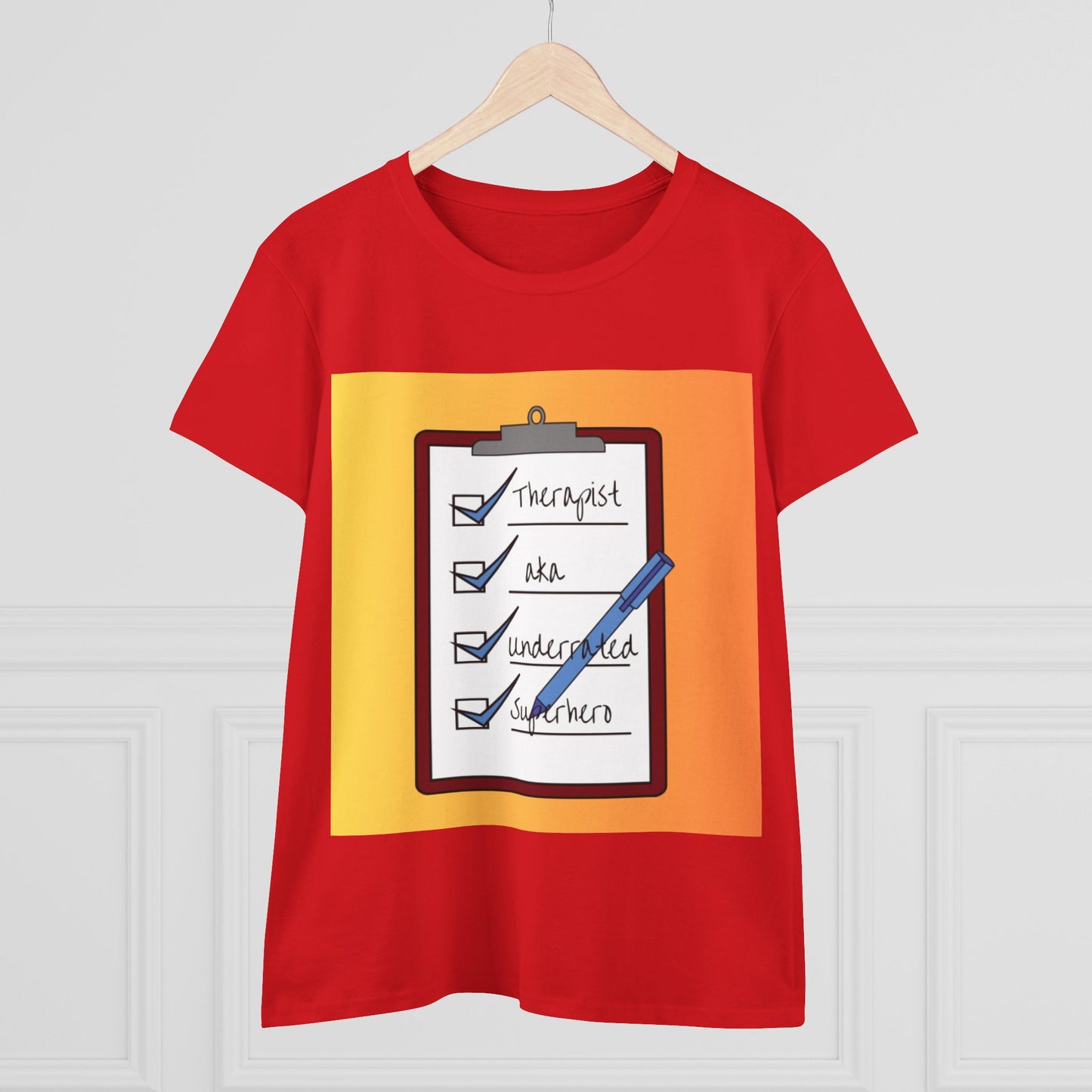 "Checklist Complete" Midweight Cotton Tee – Women's Cut