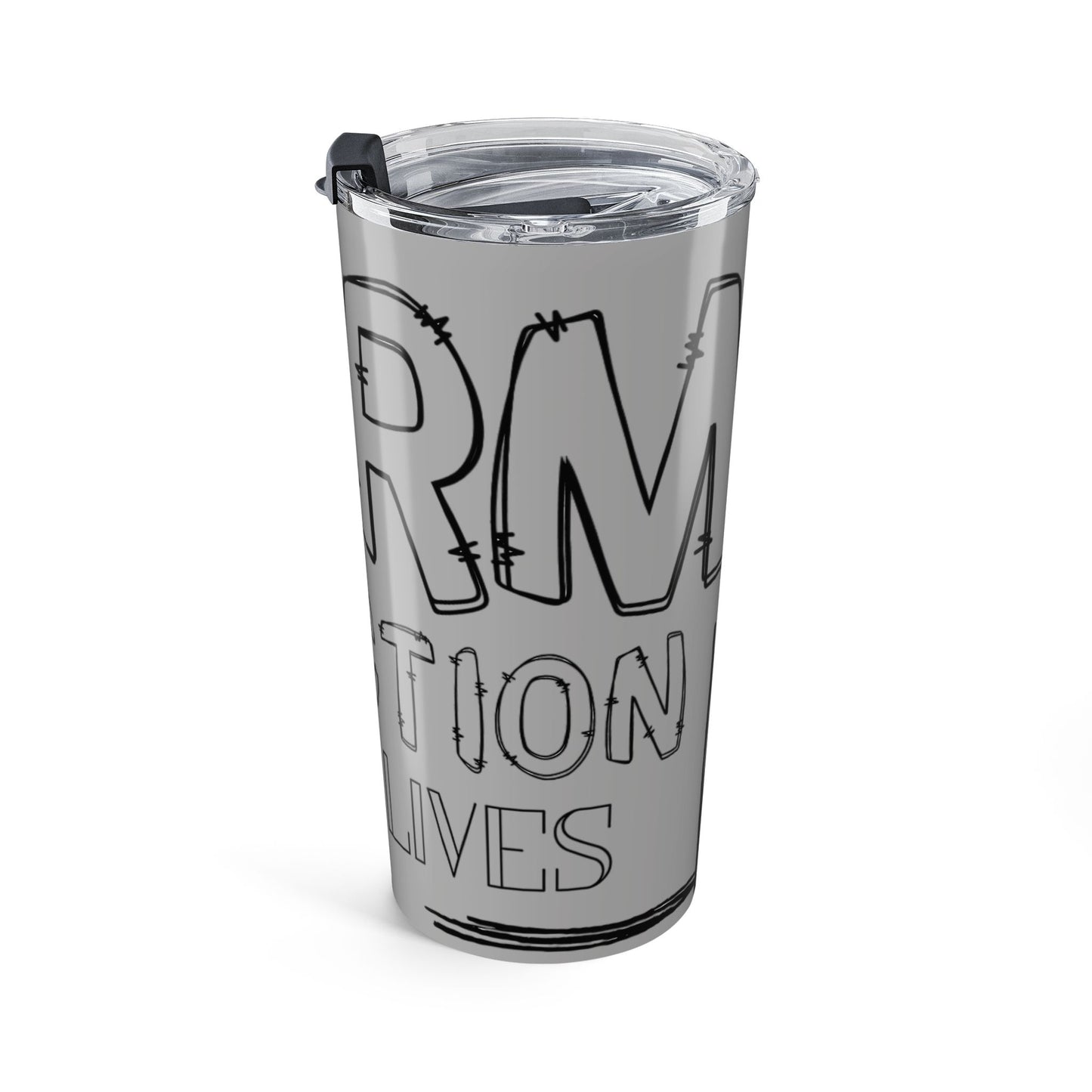 Harm Reduction Saves Lives – 20oz Grey Tumbler