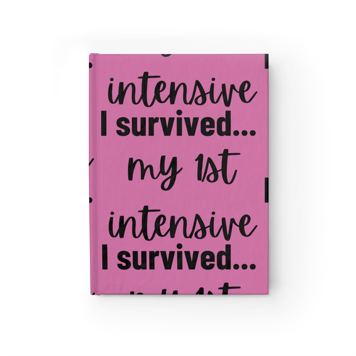 "Blank Space, Bold Work" – Pink Hardcover Journal
