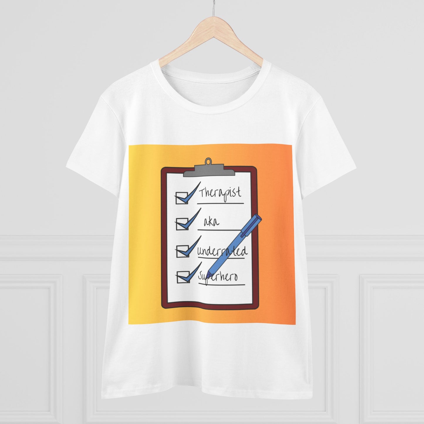 "Checklist Complete" Midweight Cotton Tee – Women's Cut