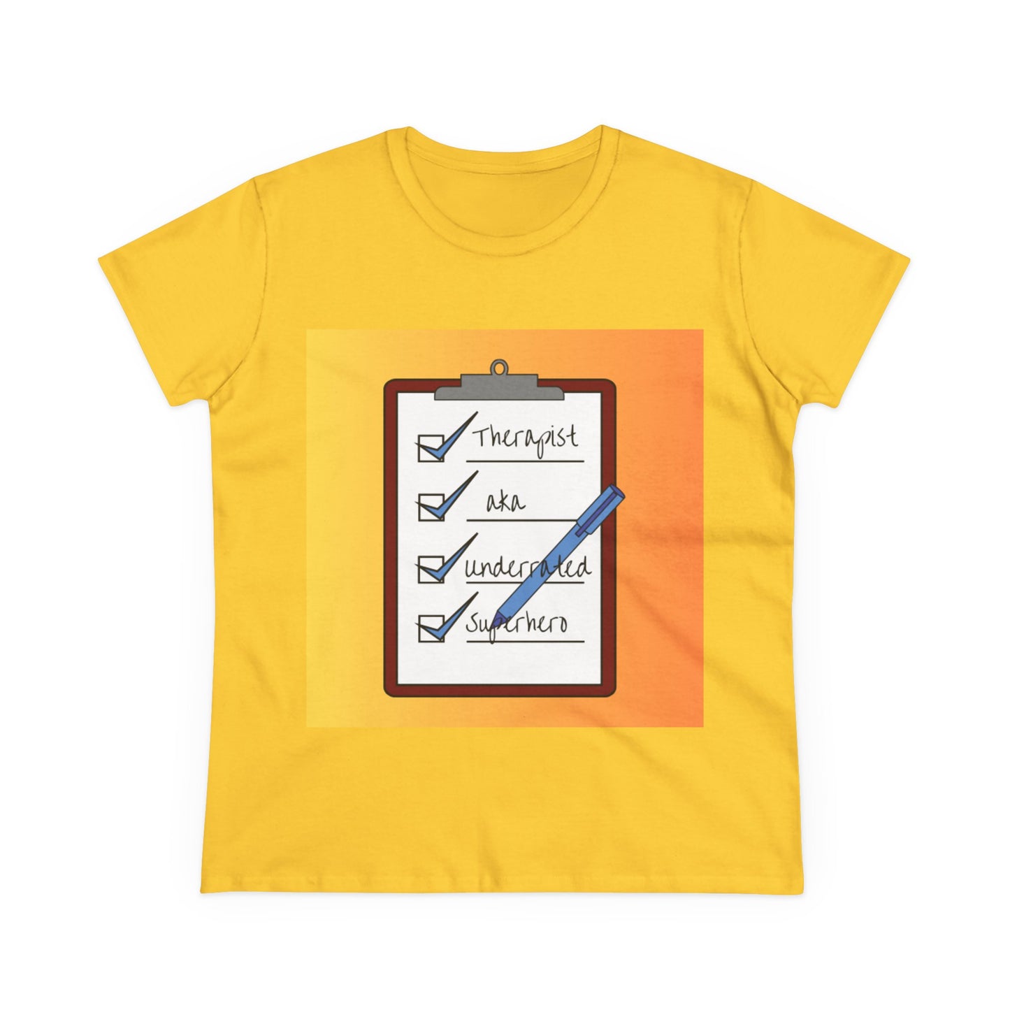 "Checklist Complete" Midweight Cotton Tee – Women's Cut