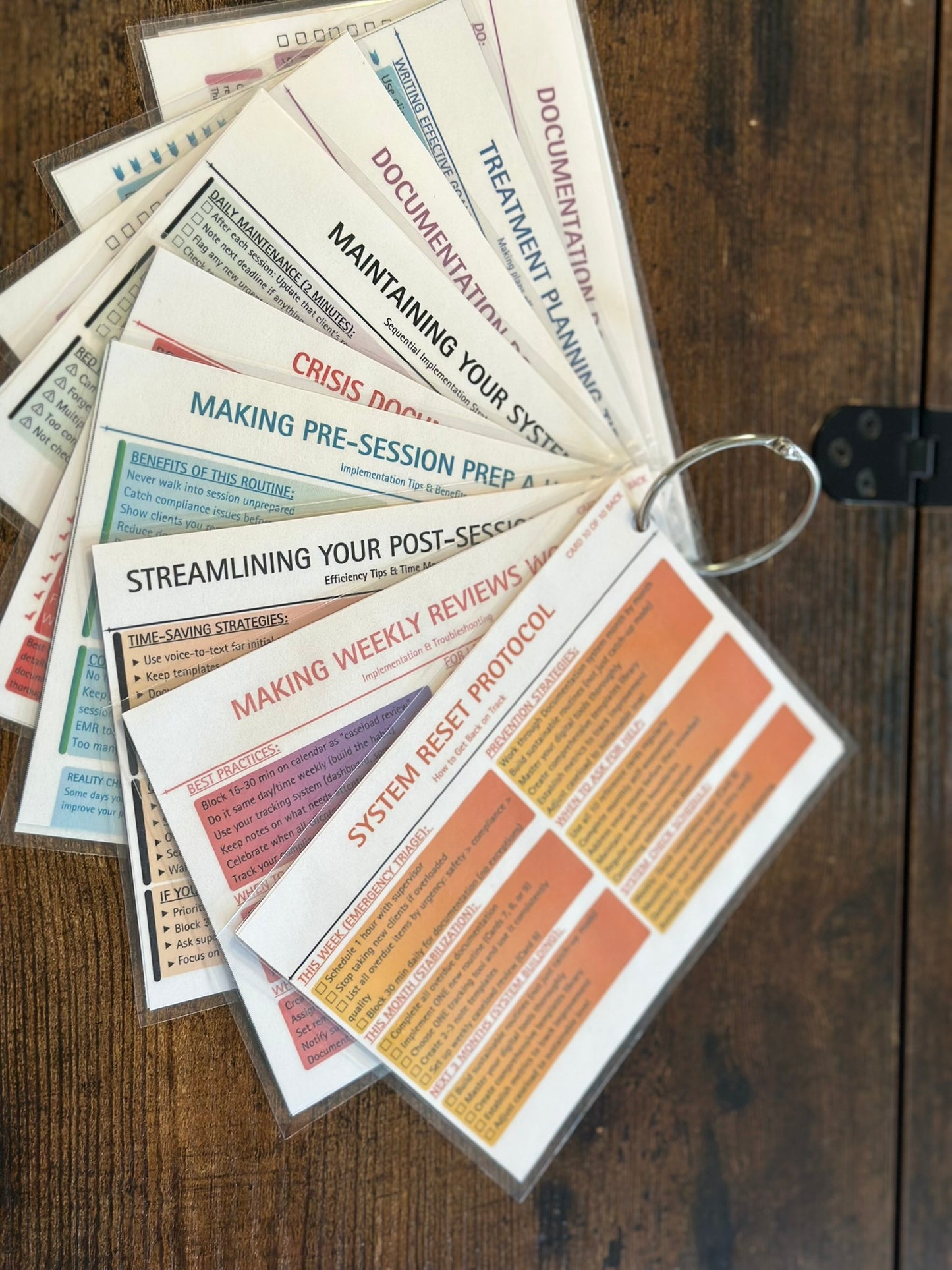 The Clinician's Documentation Reference Cards · A 10-Card Deck for Substance Use Counselors