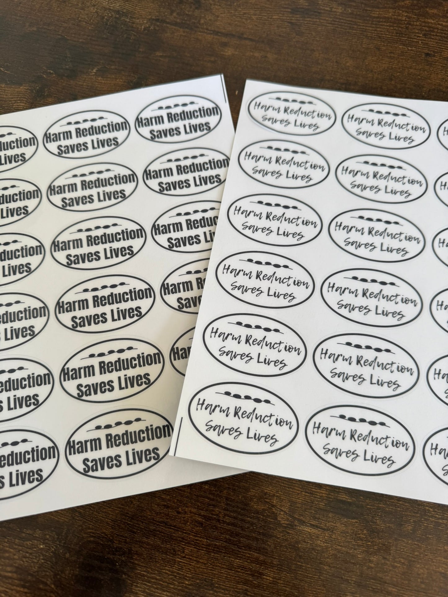 Harm Reduction Saves Lives - Sticker Sheet (18 stickers)