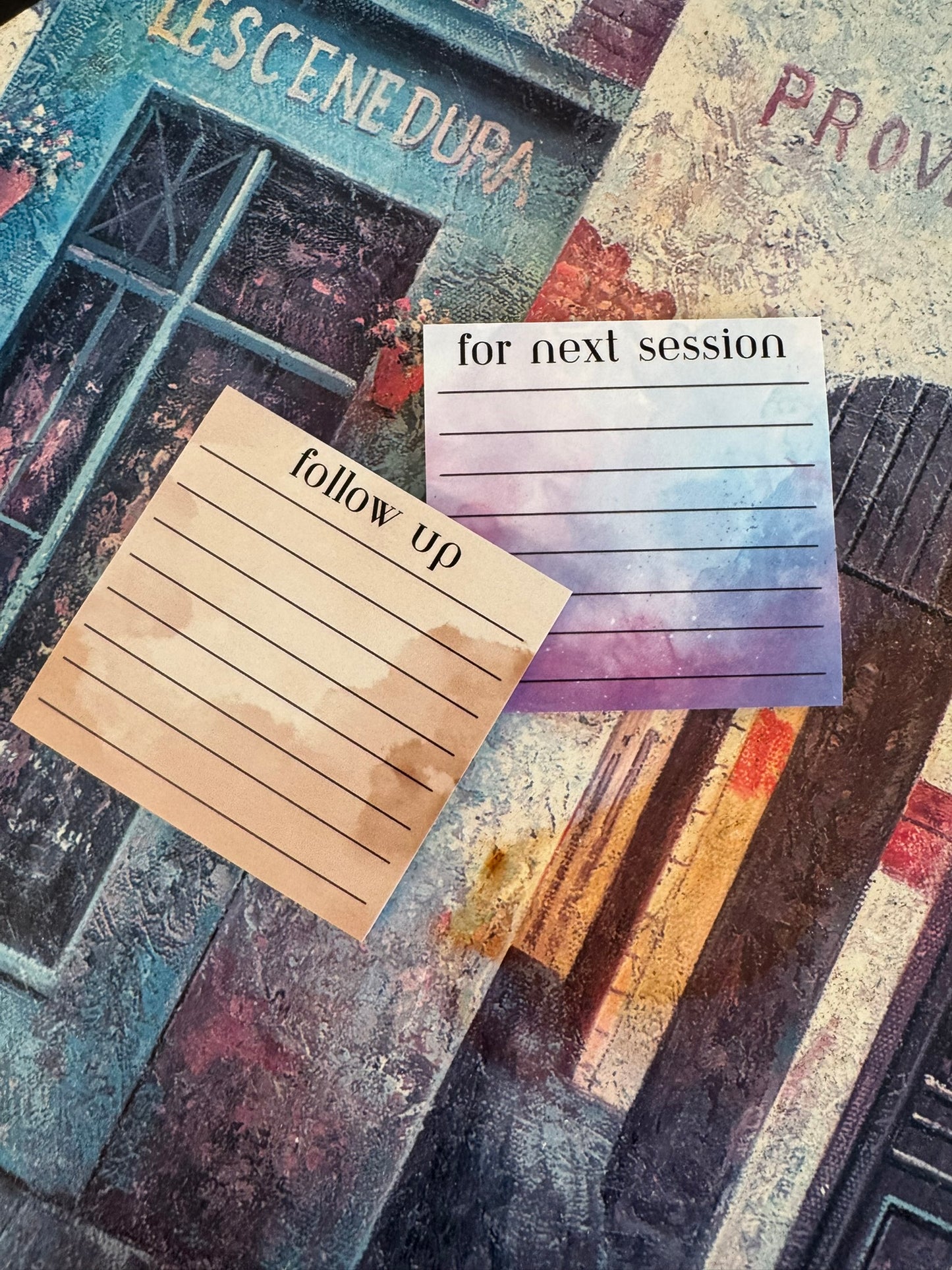"Follow Up" Sticky Notes · Clinician's Loose Ends Pad