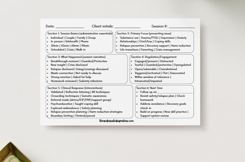Quick Capture Session Cards