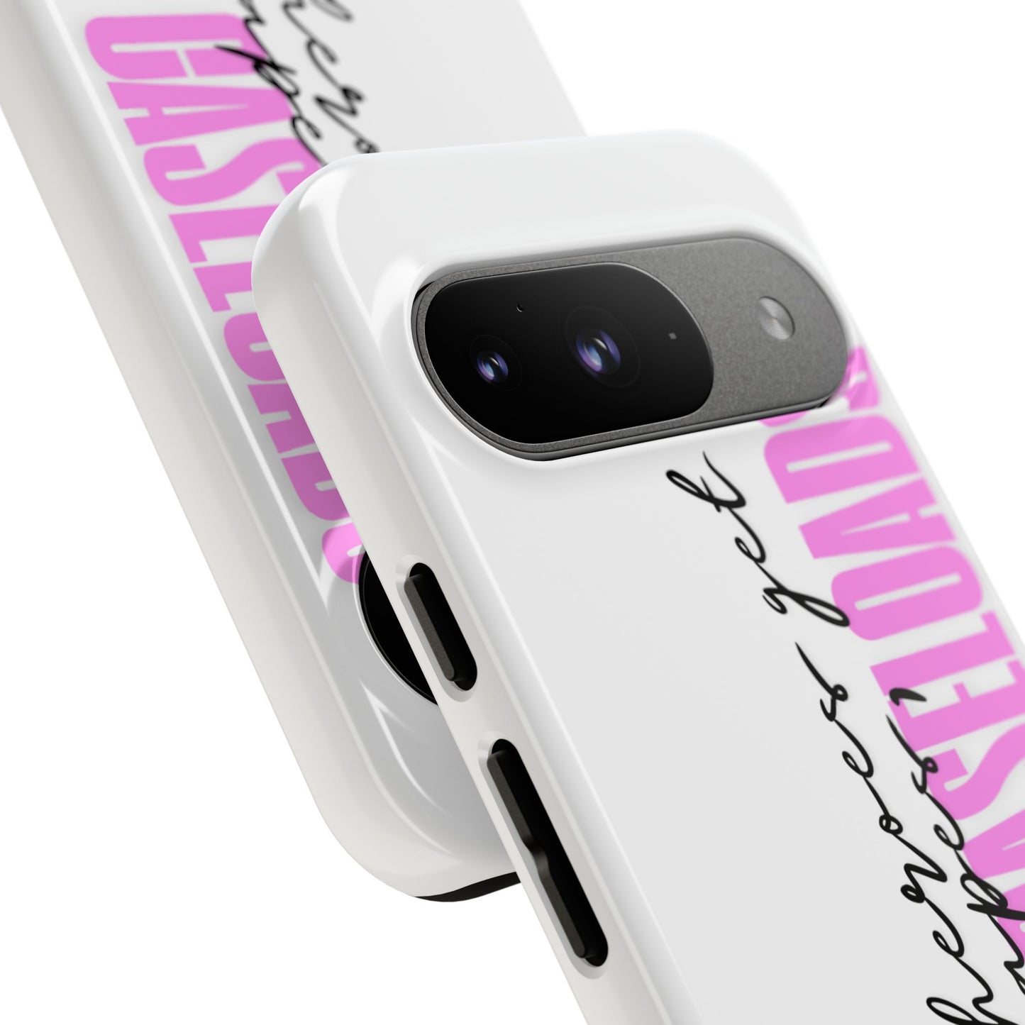 Counselor Phone Case — "Superheroes Get Capes, We Get Caseloads" (Pink Vertical Tough Case)
