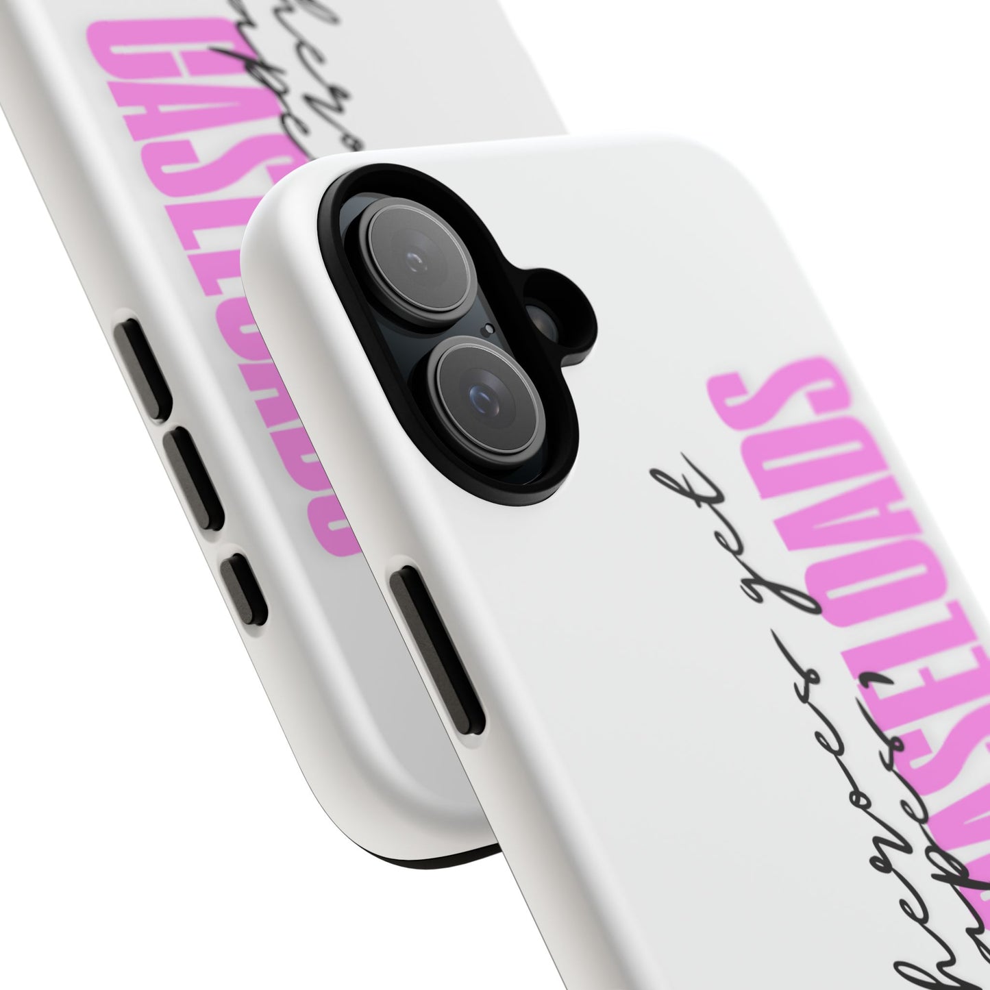 Counselor Phone Case — "Superheroes Get Capes, We Get Caseloads" (Pink Vertical Tough Case)