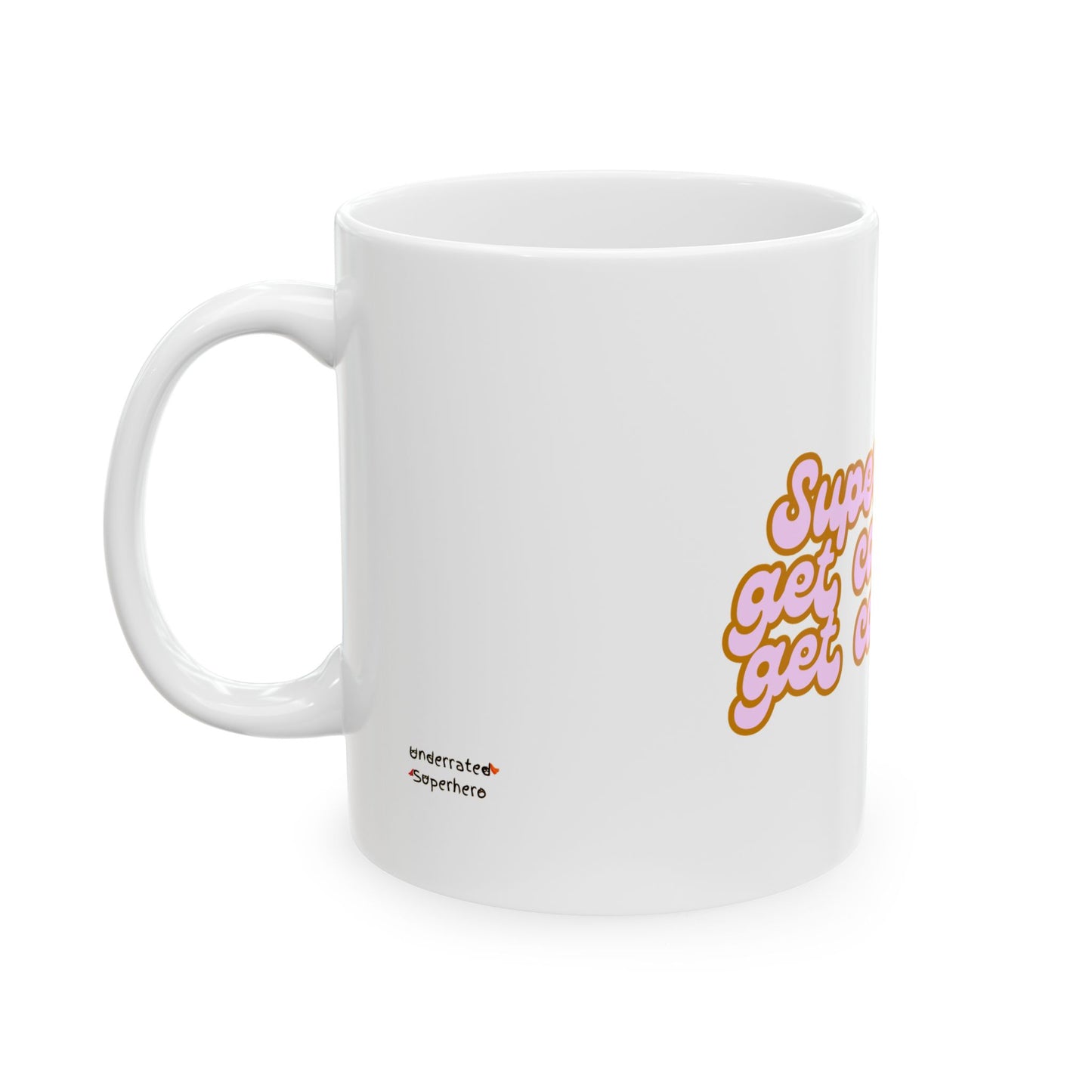 Counselor Mug — "Superheroes Get Capes, We Get Caseloads" (Retro)