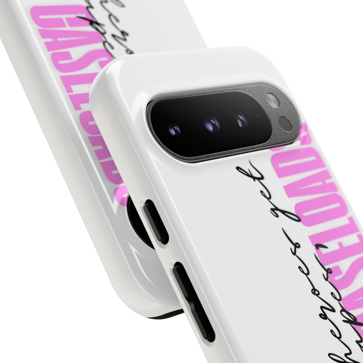 Counselor Phone Case — "Superheroes Get Capes, We Get Caseloads" (Pink Vertical Tough Case)