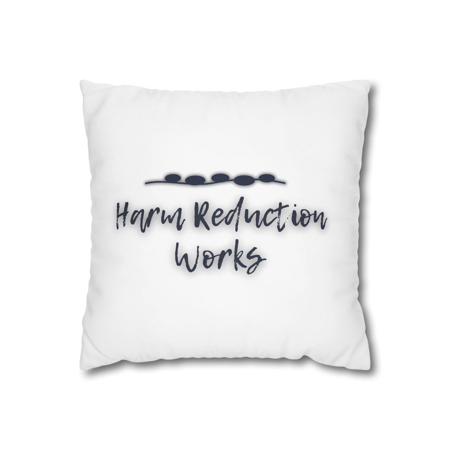Harm Reduction Works - Throw Pillow (Classic White)