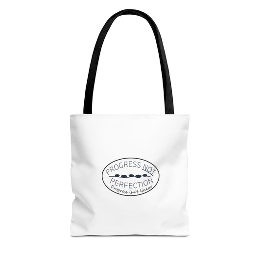 Progress Not Perfection - Canvas Tote Bag