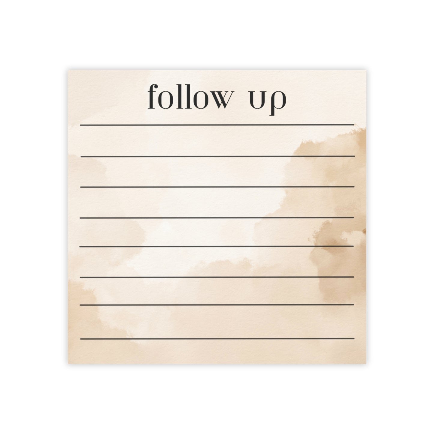 "Follow Up" Sticky Notes · Clinician's Loose Ends Pad