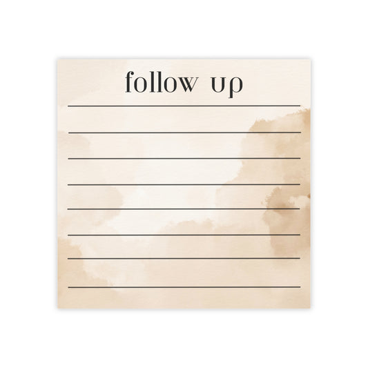 "Follow Up" Sticky Notes · Clinician's Loose Ends Pad