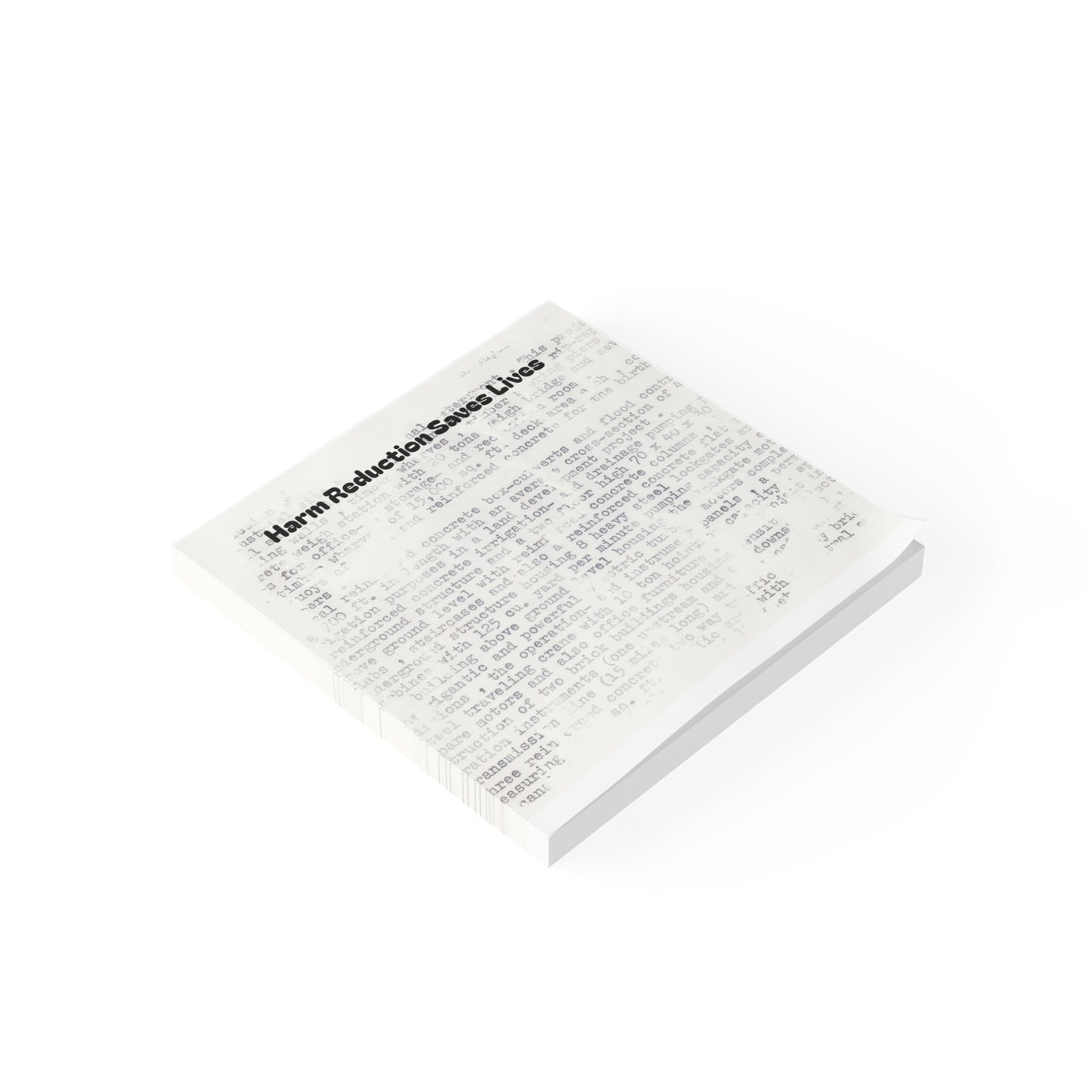 🩹 Harm Reduction Saves Lives – Post-it® Note Pad