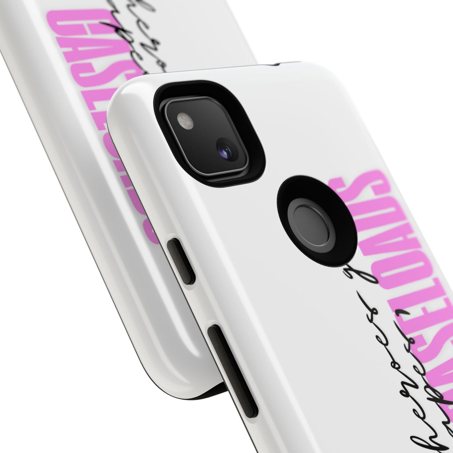 Counselor Phone Case — "Superheroes Get Capes, We Get Caseloads" (Pink Vertical Tough Case)