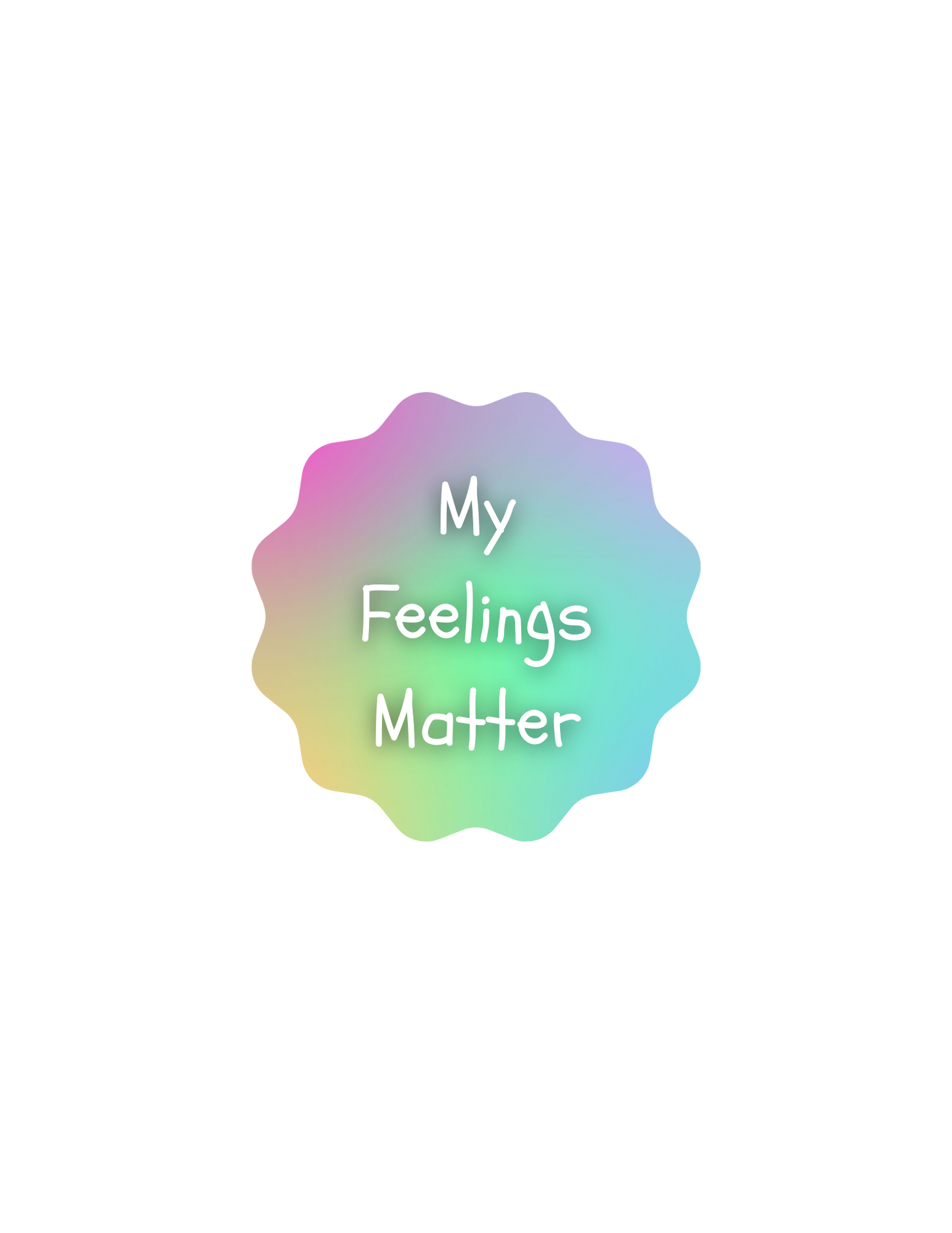 Gradient Affirmation Stickers — 6-Pack | Kids & Teens | Die-Cut