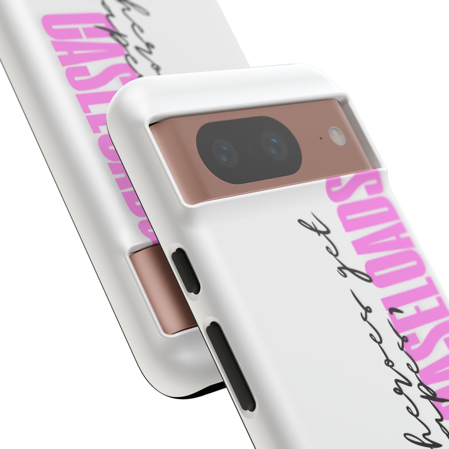 Counselor Phone Case — "Superheroes Get Capes, We Get Caseloads" (Pink Vertical Tough Case)