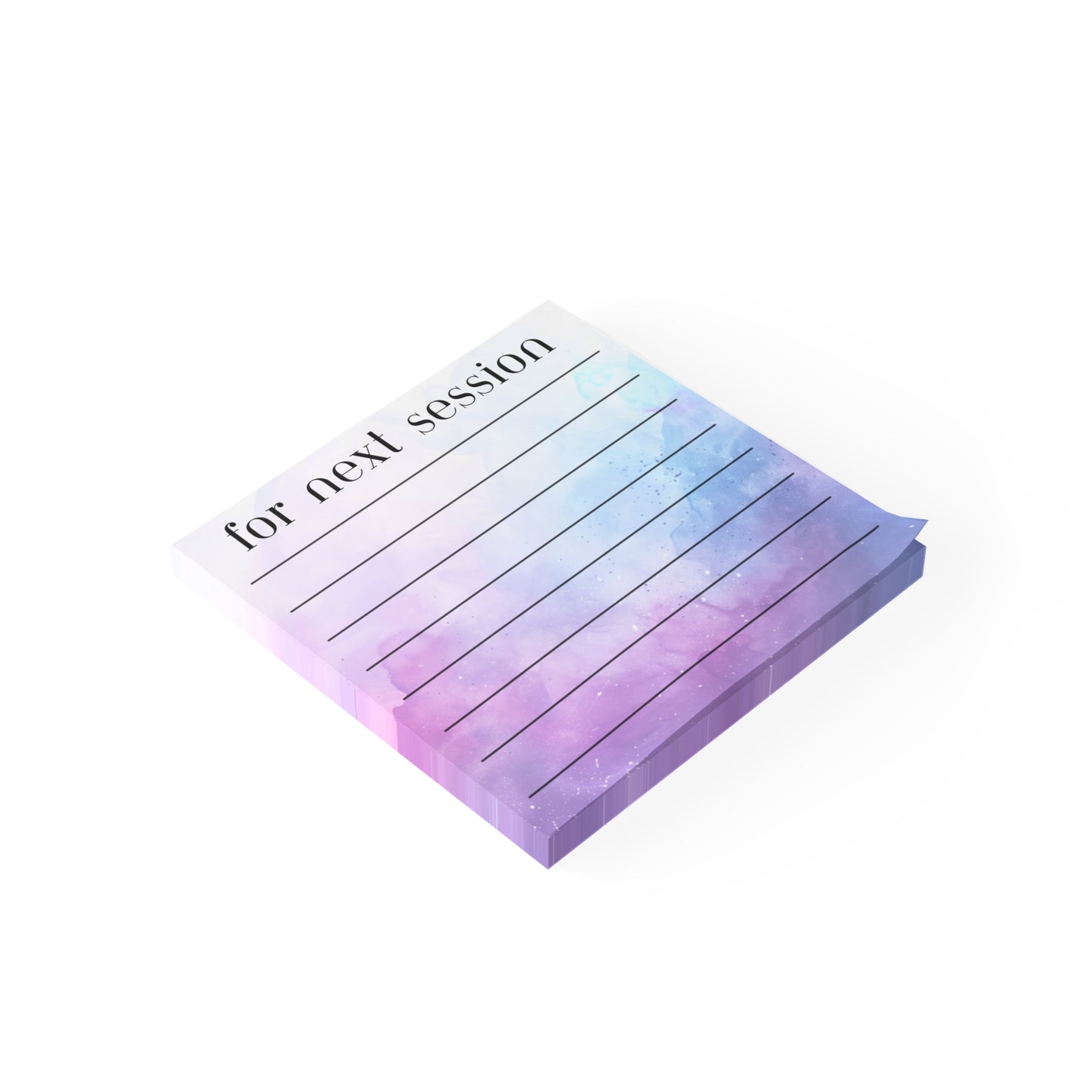 For Next Session" Sticky Notes · Clinician's Reminder Pad