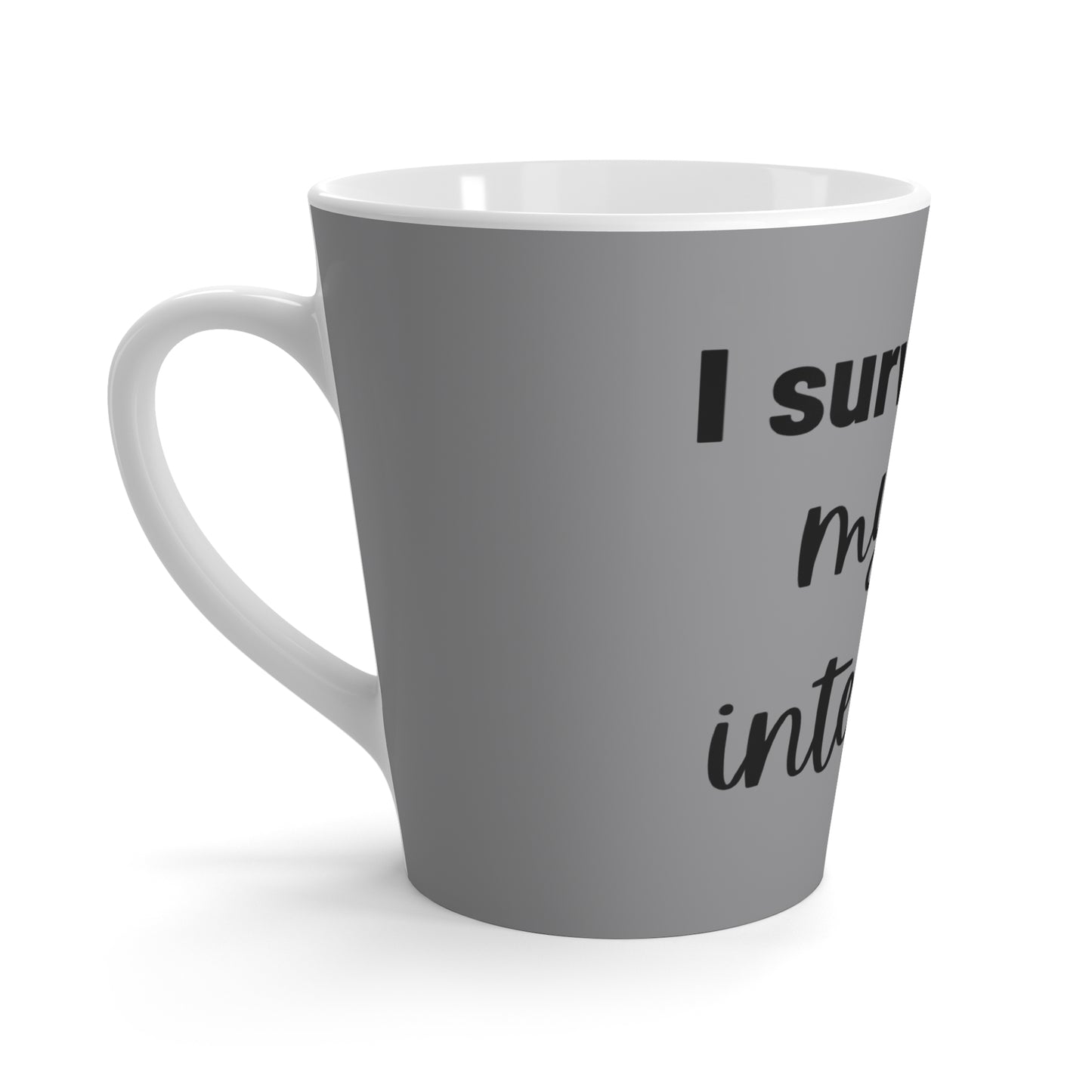 Grey Latte Mug - Intensive Therapy Edition