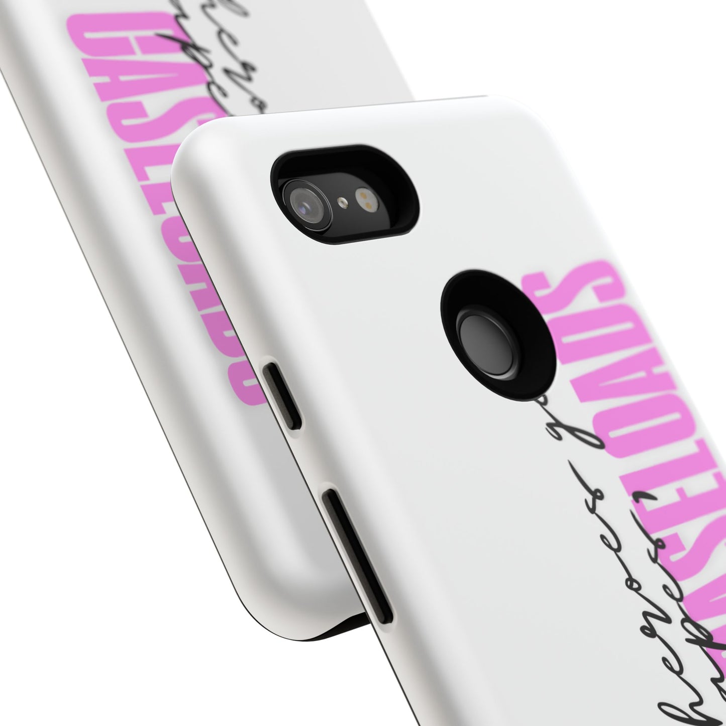 Counselor Phone Case — "Superheroes Get Capes, We Get Caseloads" (Pink Vertical Tough Case)