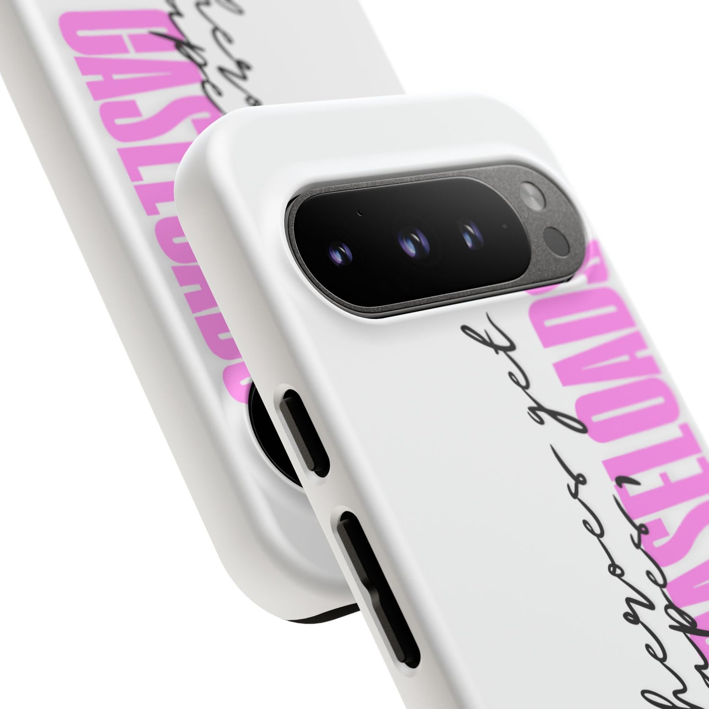 Counselor Phone Case — "Superheroes Get Capes, We Get Caseloads" (Pink Vertical Tough Case)