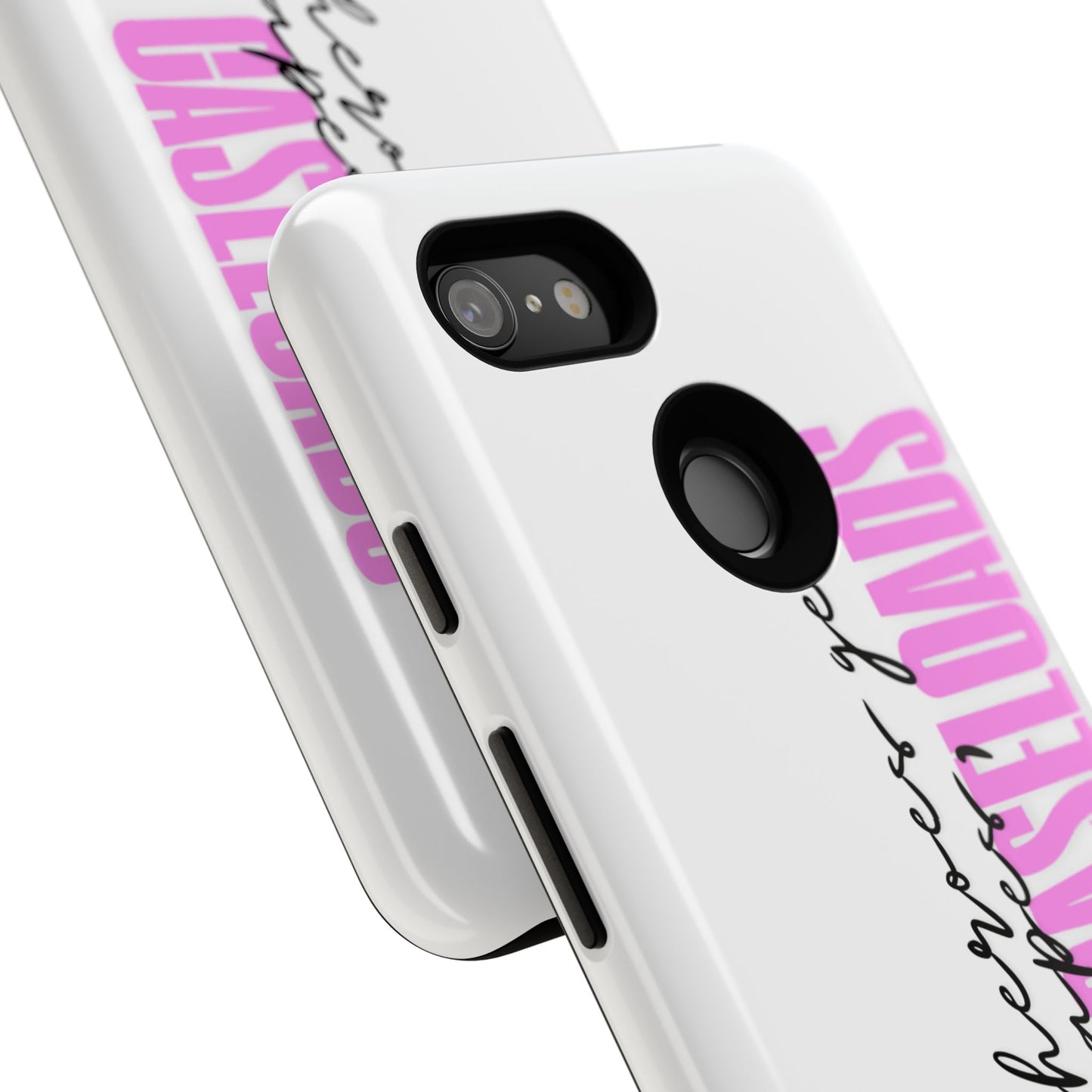 Counselor Phone Case — "Superheroes Get Capes, We Get Caseloads" (Pink Vertical Tough Case)