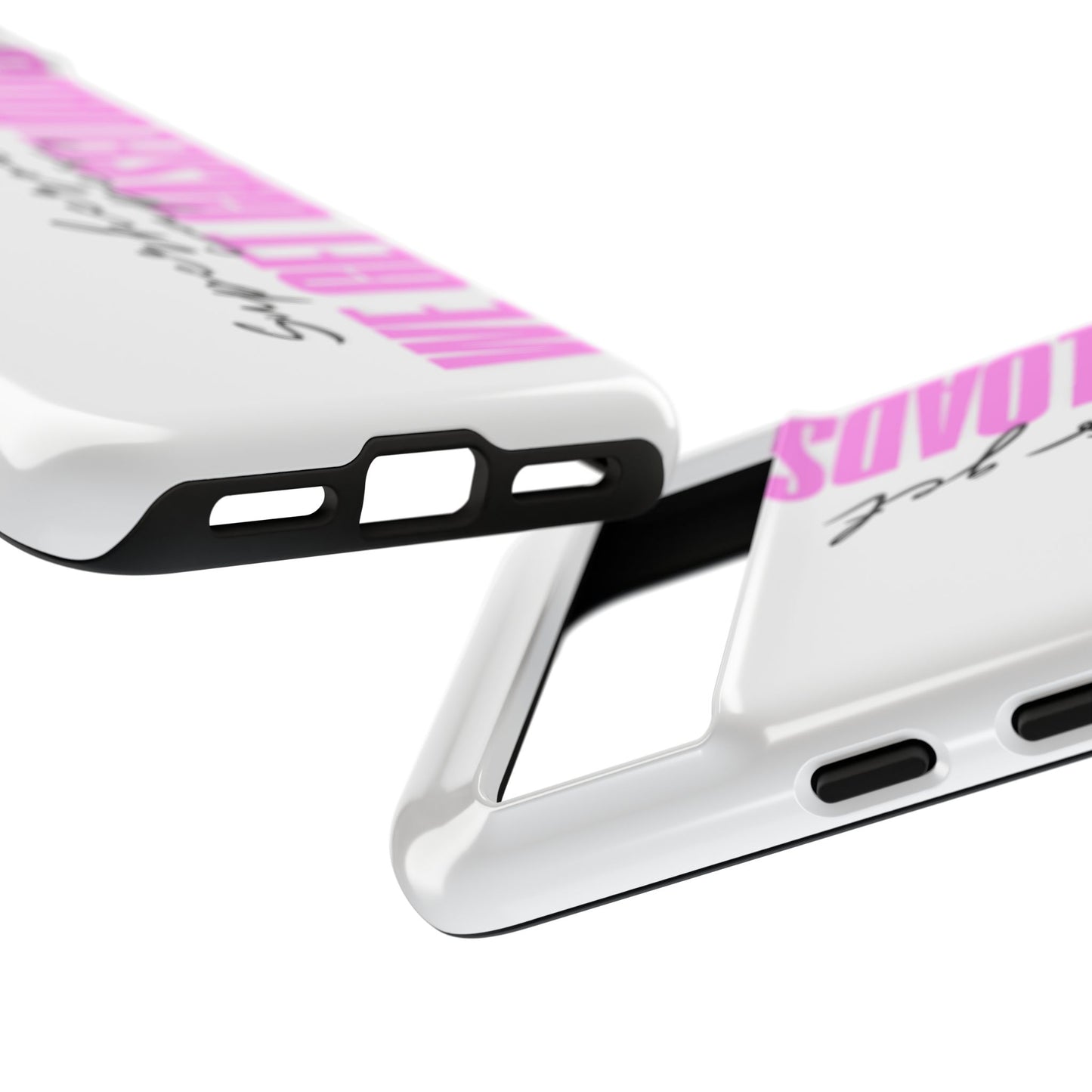 Counselor Phone Case — "Superheroes Get Capes, We Get Caseloads" (Pink Vertical Tough Case)
