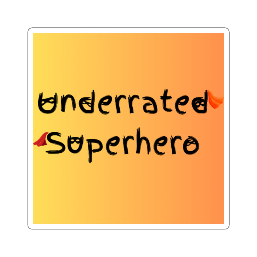 Underrated Superhero Logo Sticker – The Underrated Superhero