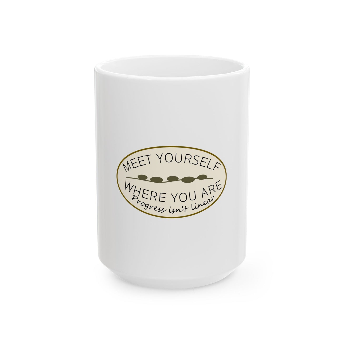 Meet Yourself Where You Are - Ceramic Mug